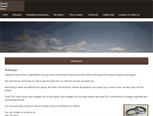 Tablet Screenshot of clausenfuneralhome.com